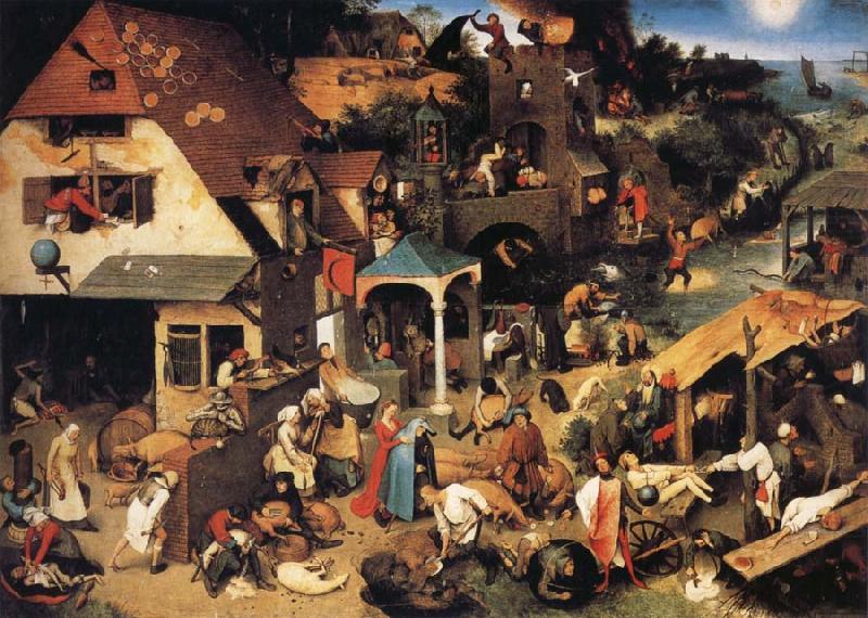 BRUEGHEL, Pieter the Younger Netherlandish Proverbs china oil painting image